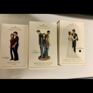 Twilight Hallmark ornaments set of 3
